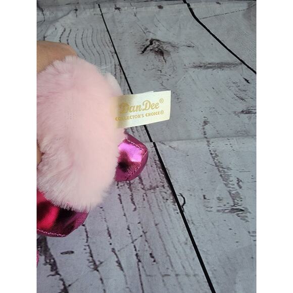 Plush Unicorn Stuffed Animal Pink with White Mane and Tail 7 Inches Tall New - Picture 5 of 6